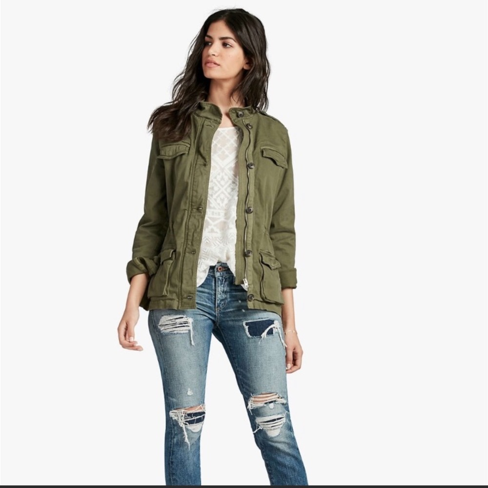 Lucky Brand army green utility jacket